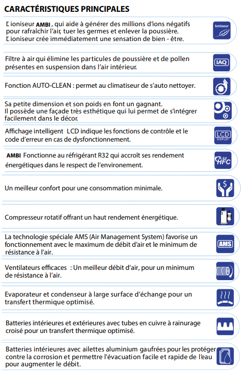 caractéristique AMBI